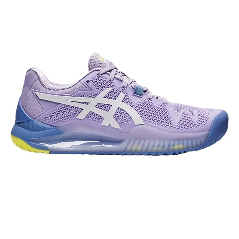 ASICS GEL-Resolution 8 Murasaki Purple Blue White All Court Shoe SZ 8 1042A072